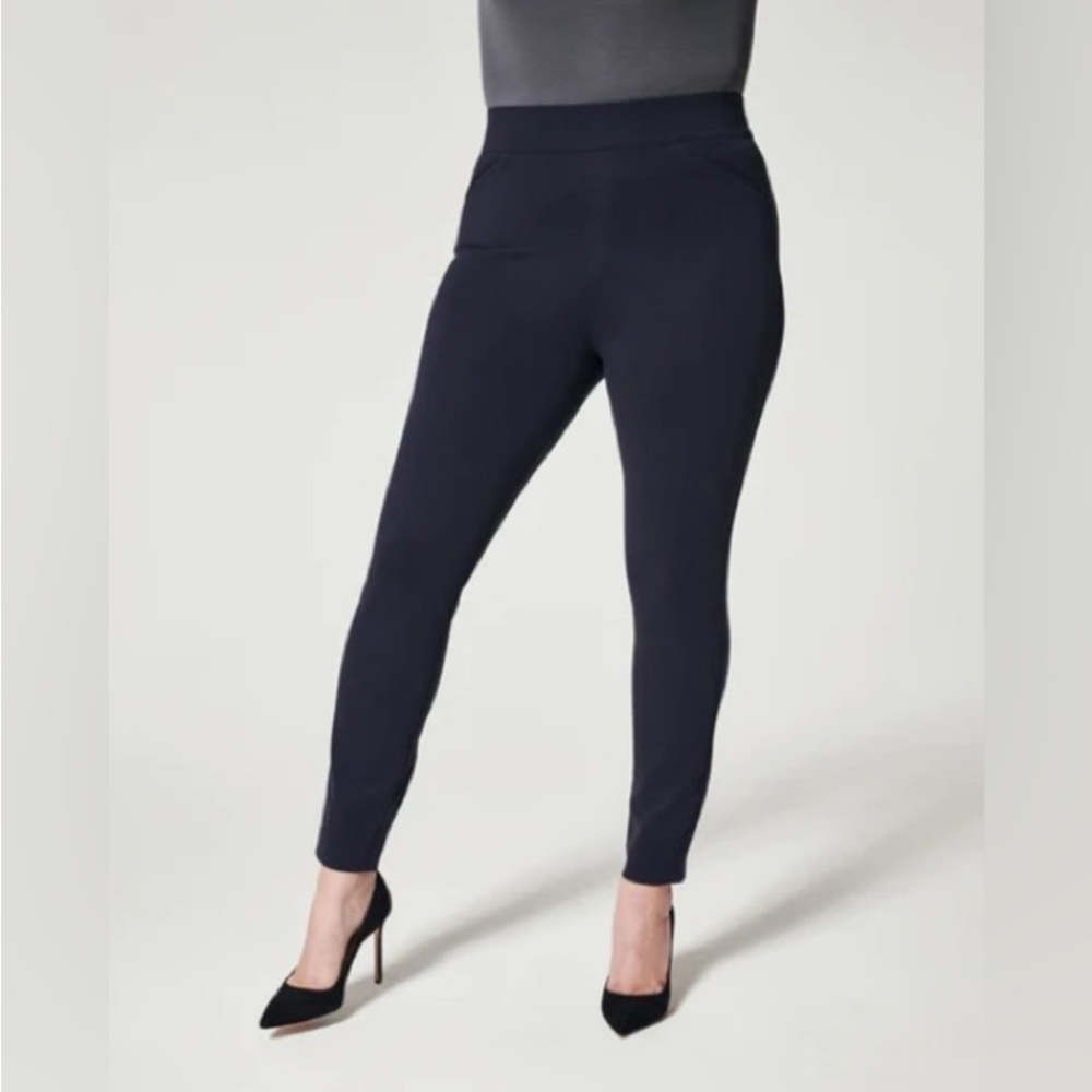 ❤️ Spanx 20251 Navy The Perfect Pant, Ankle Backseam Skinny